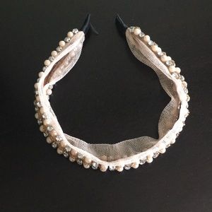 urban outfitters pearl rhinestone headband